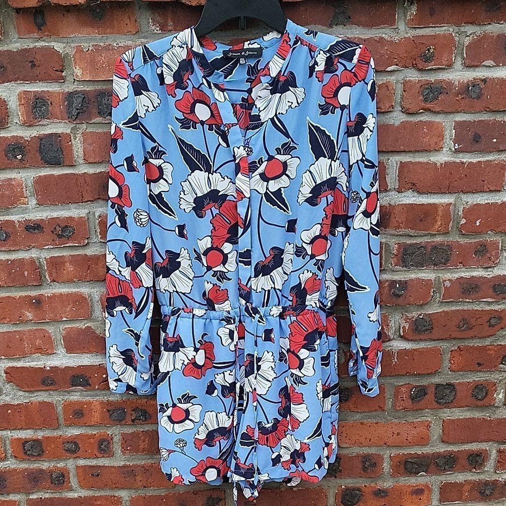 Floral Long Sleeve Romper